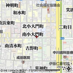 京都府京都市上京区南小大門町578周辺の地図