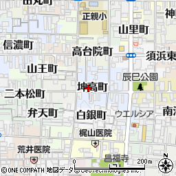 京都府京都市上京区坤高町75周辺の地図