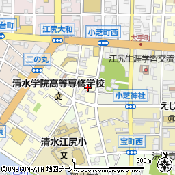 静岡県静岡市清水区二の丸町4-5周辺の地図