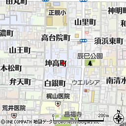 京都府京都市上京区坤高町85周辺の地図