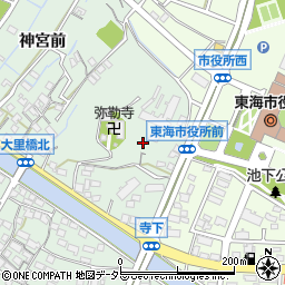愛知県東海市大田町寺下38周辺の地図