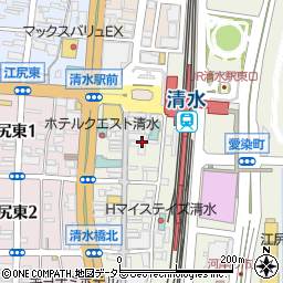静岡県静岡市清水区真砂町周辺の地図