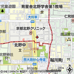 京都府京都市北区大将軍東鷹司町213周辺の地図