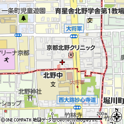 京都府京都市北区大将軍東鷹司町75-2周辺の地図