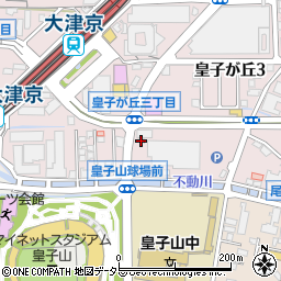 大津警察署皇子山交番周辺の地図