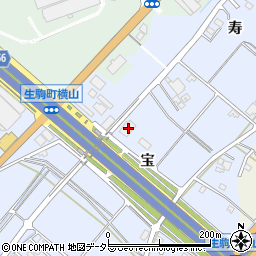 愛知県豊田市生駒町宝24-6周辺の地図