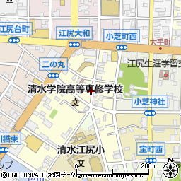 静岡県静岡市清水区二の丸町3-3周辺の地図