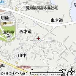 愛知県東海市富木島町西才道36周辺の地図