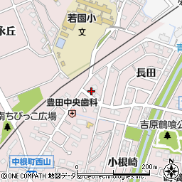 愛知県豊田市中根町町田88周辺の地図