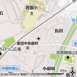 愛知県豊田市中根町町田89周辺の地図