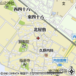 愛知県大府市北崎町北屋敷59周辺の地図