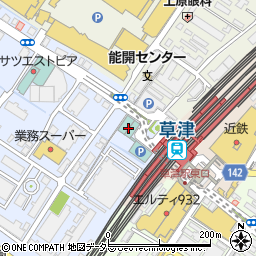 小間蔵ｈａｎａ　草津駅前店周辺の地図
