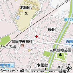 愛知県豊田市中根町町田92周辺の地図