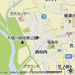 京都府亀岡市保津町六条口周辺の地図