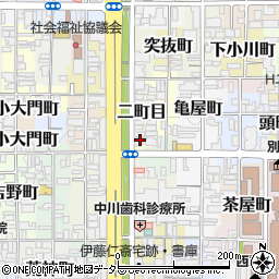 京都府京都市上京区二町目32周辺の地図
