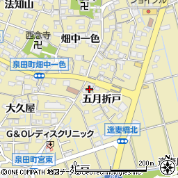 愛知県刈谷市泉田町五月折戸83周辺の地図