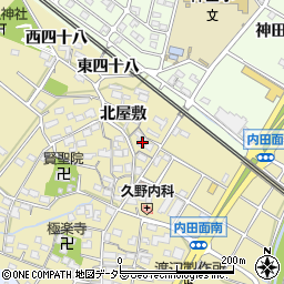 愛知県大府市北崎町北屋敷73周辺の地図