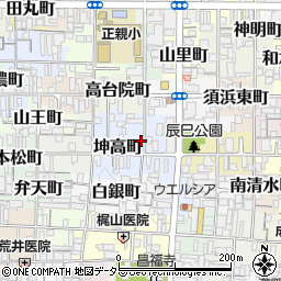 京都府京都市上京区坤高町88周辺の地図