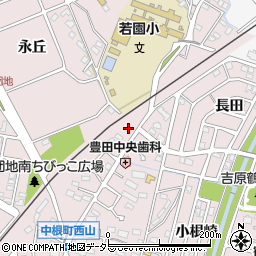 愛知県豊田市中根町町田3周辺の地図