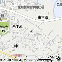 愛知県東海市富木島町西才道39周辺の地図