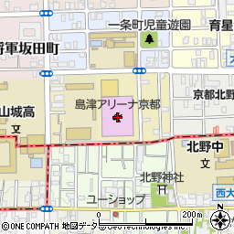 島津アリーナ京都（京都府立体育館）周辺の地図