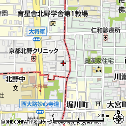 京都府京都市北区大将軍東鷹司町186周辺の地図
