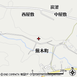 愛知県豊田市蕪木町西屋敷周辺の地図