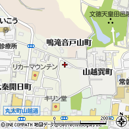 京都府京都市右京区山越東町12周辺の地図