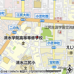 静岡県静岡市清水区二の丸町4-2周辺の地図
