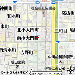 京都府京都市上京区猪熊二丁目542周辺の地図