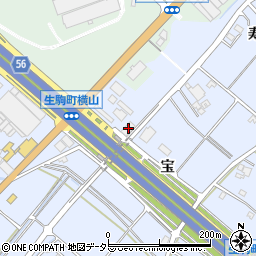 愛知県豊田市生駒町宝24周辺の地図