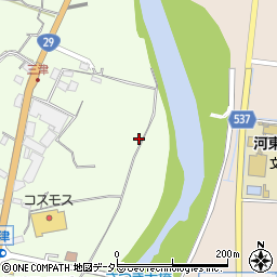 兵庫県宍粟市山崎町三津145周辺の地図