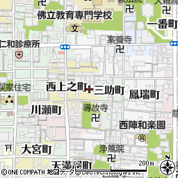 〒602-8356 京都府京都市上京区三助町の地図