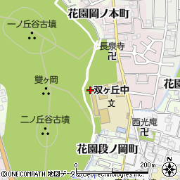 京都府京都市右京区花園岡ノ本町周辺の地図