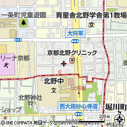 京都府京都市北区大将軍東鷹司町82-3周辺の地図