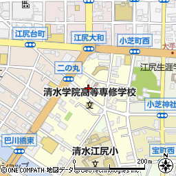 静岡県静岡市清水区二の丸町3周辺の地図