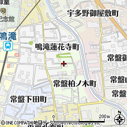 京都府京都市右京区常盤柏ノ木町周辺の地図