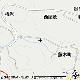 愛知県豊田市蕪木町（笹塚）周辺の地図