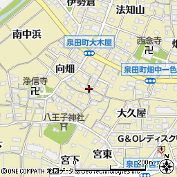 愛知県刈谷市泉田町向畑22-2周辺の地図