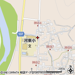 神谷簡易郵便局周辺の地図
