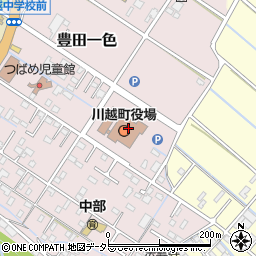 川越町役場教育委員会　学校教育課周辺の地図