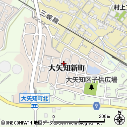 三重県四日市市大矢知新町周辺の地図