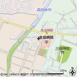 生田病院周辺の地図