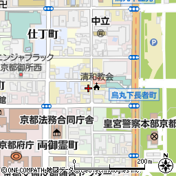 京都府京都市上京区清和院町562周辺の地図