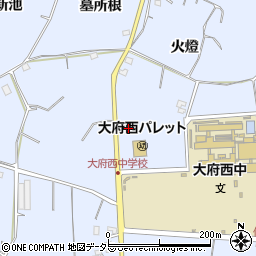 愛知県大府市長草町前新切周辺の地図