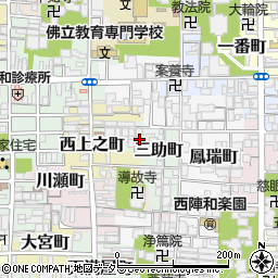 京都府京都市上京区三助町280-21周辺の地図