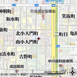 京都府京都市上京区猪熊二丁目537周辺の地図