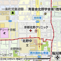 京都府京都市北区大将軍東鷹司町82周辺の地図