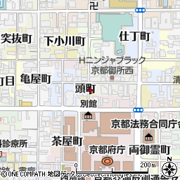 〒602-8073 京都府京都市上京区西洞院通下長者町上る頭町の地図