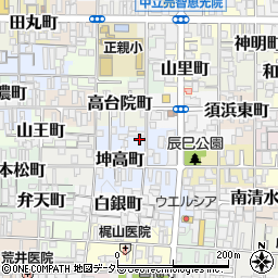 京都府京都市上京区亀木町周辺の地図